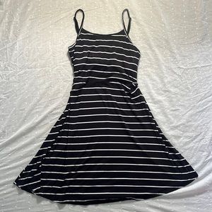 Kohl's SO Black and White striped dress size M